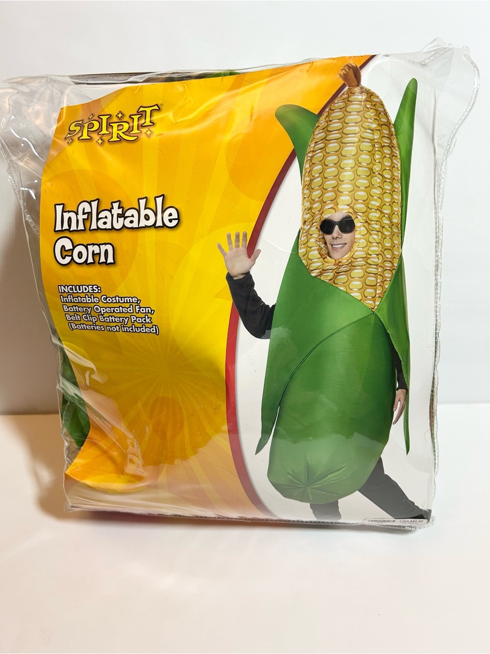 Spirit Green and Yellow Corn Cob inflatable costume - Picture 2 of 5